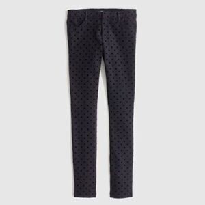 J Crew Polka Dot Gigi Knit Pants in Navy blue / Black